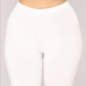 Fashion Nova White Biker Shorts